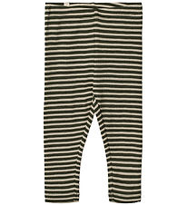 Wheat leggings - Uld - Green Stripe