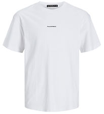 Jack & Jones T-shirt - JorAruba - Bright White m. Strand