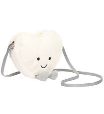 Jellycat Taske - 18x17 cm - Amuseables Cream Heart Bag