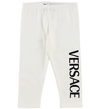 Versace Leggings - Hvid m. Tekst