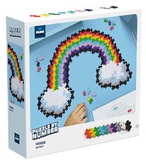 Plus-Plus Puzzle By Number - 500 stk. - Rainbow