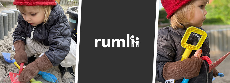 Rumlii - Strikkede vanter til baby & brn