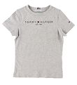 Tommy Hilfiger T-shirt - Essential - Organic - Grmeleret