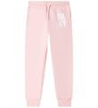 DKNY Sweatpants - Pale Pink m. Hvid