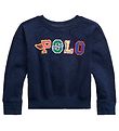 Polo Ralph Lauren Sweatshirt - Navy m. Tekst