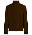 Grunt Sweatshirt - Delfo Sweat Half Zip - Brown