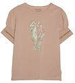 Minymo T-shirt - Mahogany Rose