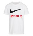 Nike T-shirt - Hvid/Rd