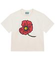 Kenzo T-shirt - Exclusive Edition - Creme/Rd m. Blomst
