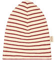Petit Piao Hue - Beanie - Modal Striped - Berry Dust/Off White