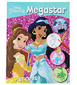 Megastar Malebog m. Klistermrker - 128 Sider - Disney Princess