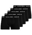 Jack & Jones Boxershorts - 5-pak - Jachuey - Sort