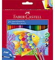 Faber-Castell Farveblyanter - Akvarel - 24 stk + 1 Pensel