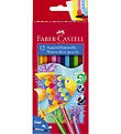 Faber-Castell Farveblyanter - Akvarel - 12 stk + 1 Pensel
