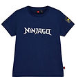 LEGO Ninjago T-shirt - LWTano - Dark Navy m. Tekst