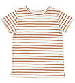 Minimalisma T-shirt - Lin - Bronze Stripes