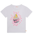 Billieblush T-shirt m. Armbnd - Hvid m. Print