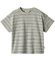 Wheat T-shirt - Tommy - Sea Mist Stripe