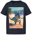 Name It T-Shirt - NmmVoto - Dark Sapphire/Dinosaur