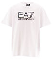 EA7 T-shirt - Hvid/Multifarvet m. Logo