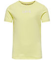 Kids Only T-shirt - KogLovely Life - Yellow Pear m. Broderi