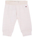 Tommy Hilfiger Leggings - Gingham - White/Pink Check