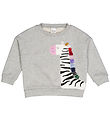 Freds World Sweatshirt - Zebra - Pale Greymarl