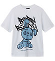 LMTD T-shirt - NlnRabbiti - Bright White/Blue