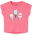 Name It T-shirt - NmfVigea - Camellia Rose/Icecreams
