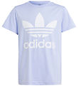 adidas Originals T-shirt - Trefoil Tee - Lilla/Hvid