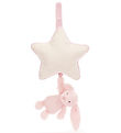 Jellycat Musikuro m. Stjerne - Bashful Bunny - Baby Pink