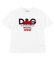Dolce & Gabbana T-shirt - Hvid m. Print/Love