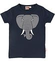 DYR T-shirt - Primate - Navy m. Elefant