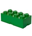 LEGO Storage Madkasse - 7,5x20x10 cm - 8 Knopper - Dark Green