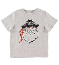 Stella McCartney Kids T-shirt - Grmeleret m. Pirat/Patches