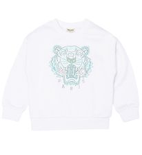 Kenzo Sweatshirt - Hvid/Slv m. Tiger