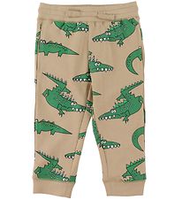 Stella McCartney Kids Sweatpants - Beige/Grn m. Krokodiller