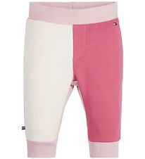 Tommy Hilfiger Sweatpants - Logo Colorblock - Empire Pink Colorb
