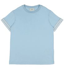 Fendi T-shirt - Lysebl m. Hvid