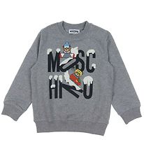 Moschino Sweatshirt - Grmeleret m. Print
