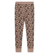 Hust and Claire Leggings - Laso - Uld/Bambus - Biscuit Melange