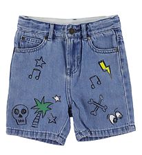 Stella McCartney Kids Shorts - Denim - Bl m. Print