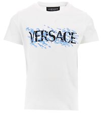Versace T-shirt - Hvid m. Bl/Sort