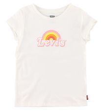 Levis Kids T-shirt - Rainbow Graphic - Hvid