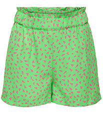Kids Only Shorts - Paperbag - KogLino - Summer Green/Sugar Plum