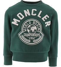 Moncler Sweatshirt - Grn/Hvid