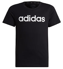 adidas Performance T-shirt - G LIN T - Sort/Hvid