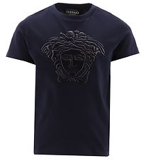 Versace T-shirt - Navy m. Logo