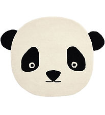 OYOY Panda Gulvtppe - Uld/Bomuld - 87x110 cm - Panda