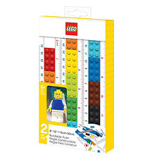 LEGO Stationery Lineal - 30 cm - Byg Selv m. Figur